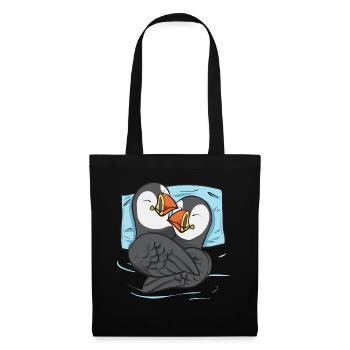 puffin puffin auke birds Lunde - Tote Bag - black - Front