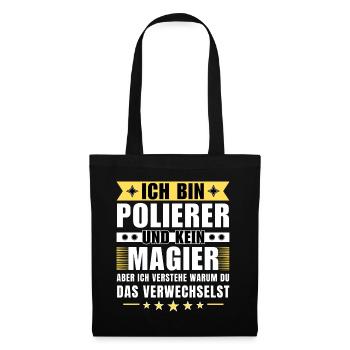 Ich bin Polierer und kein Magier - Stoffbeutel - Schwarz - Vorne