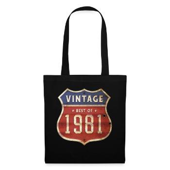 43 Years Old Vintage 1981 Limited Edition 43rd - Tote Bag - black - Front