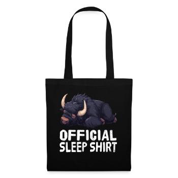 Chemise de nuit officielle Yak - Sac en tissu - noir - Devant