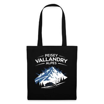 Peisey-Vallandry - Alpes - Sac en tissu - noir - Devant