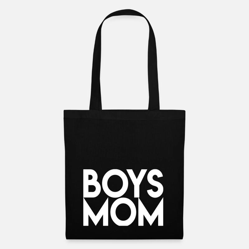 Boys Mom - Stoffbeutel - Schwarz