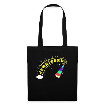 Jewish Jew Jewnicorn Unicorn Judaism Hebrew Israel - Tote Bag - black - Front