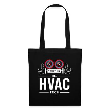 Technicien CVC Hvac Tech Chauffage Ventilation - Sac en tissu - noir - Devant