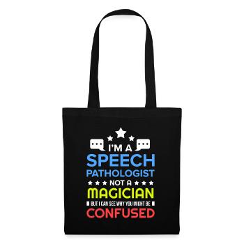 Speech Language Pathologist Therapy Therapist Gift - Tote Bag - black - Front