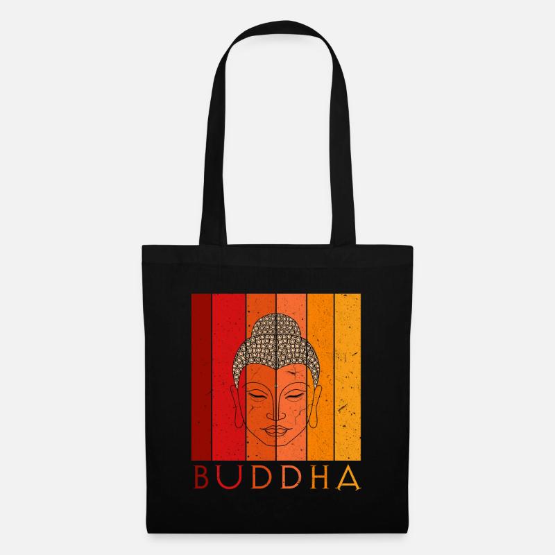 Buddha - Stoffbeutel - Schwarz