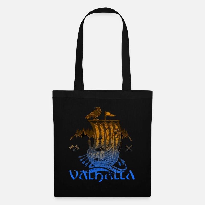 Valhalla Viking Vikings Bjoern Eisenseite - Stoffbeutel - Schwarz