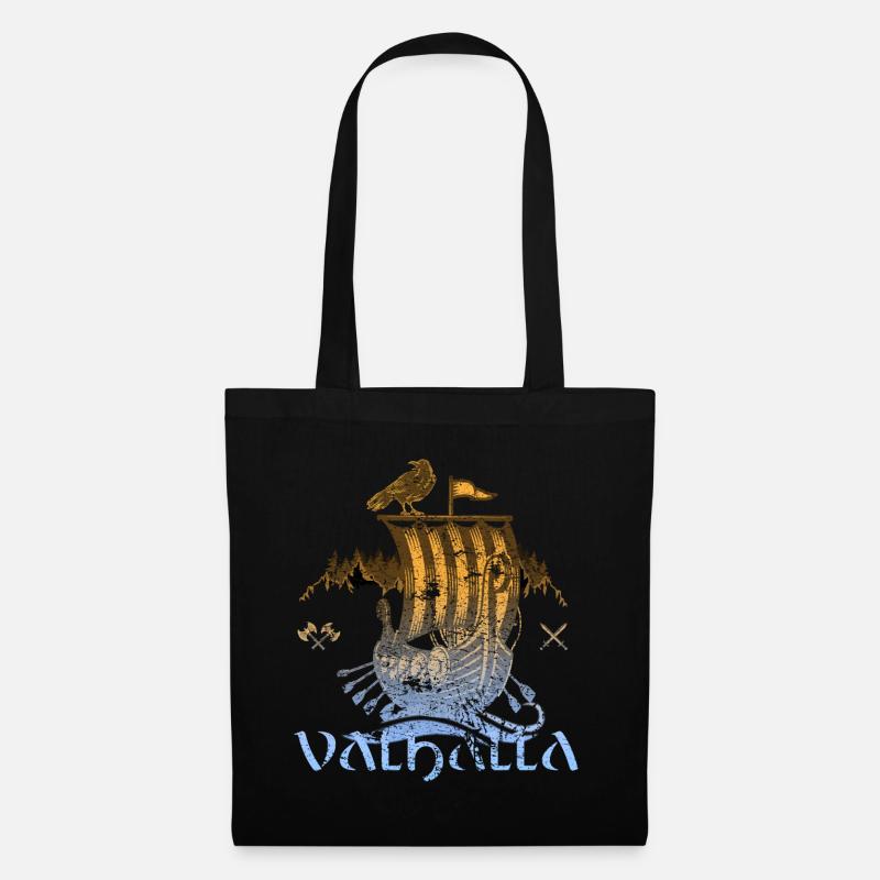 Valhalla Viking Vikings Bjoern Eisenseite - Stoffbeutel - Schwarz