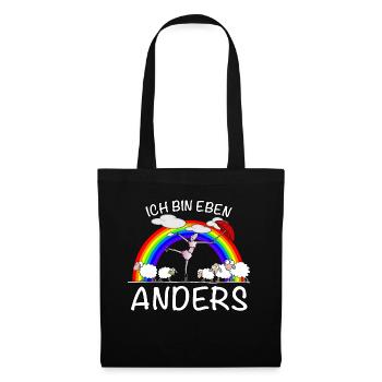 Ich bin anders - Stoffbeutel - Schwarz - Vorne