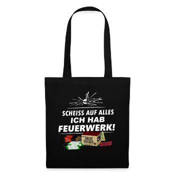 Pyro .. sur tout ce que j'ai feu d'artifice du Nouvel An - Sac en tissu - noir - Devant