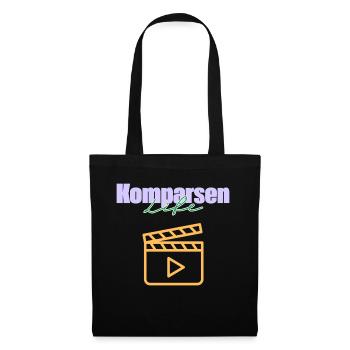 Komparse Komparsen Life Film Extras Background - Stoffbeutel - Schwarz - Vorne