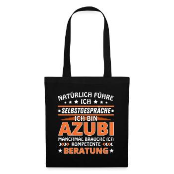 Ich führe Selbstgespräche - Azubi Edition - Stoffbeutel - Schwarz - Vorne