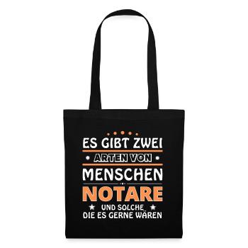 Notary Gift - Two Types of... Design - Tote Bag - black - Front