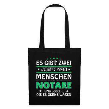 Notary Gift - Two Types of... Design - Tote Bag - black - Front