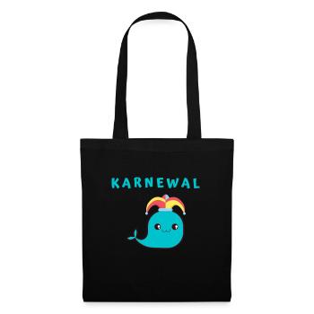 Karnewal Wal - Stoffbeutel - Schwarz - Vorne
