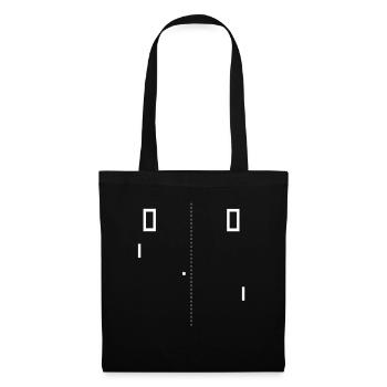 Pong Retro - Stoffbeutel - Schwarz - Vorne