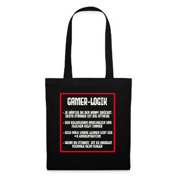 LOGIQUE DU GAMER - Sac en tissu - noir - Devant