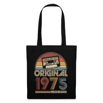 1975 Vintage Anniversaire Rétro Cadeau - Sac en tissu - noir - Devant