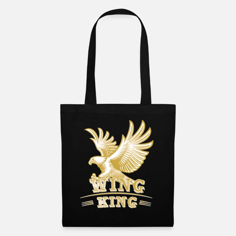 Wing King Motorrad Goldwing Design - Stoffbeutel - Schwarz