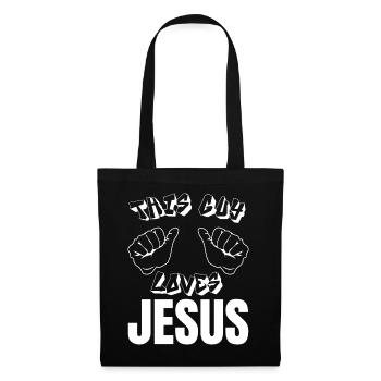Jésus-Christ Dieu Croix Bible Église Foi Seigneur - Sac en tissu - noir - Devant