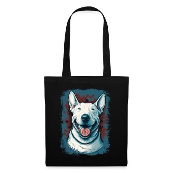 Cheerful Bull Terrier - Tote Bag - black - Front