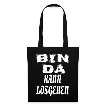 Spruch lustig Spaß Witzig Geschenk Herren schenken - Stoffbeutel - Schwarz - Vorne