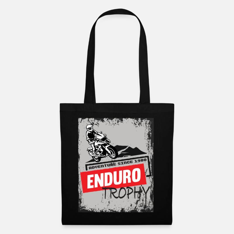 Motorrad Boxer Abenteuer Gentlemen Scrambler - Stoffbeutel - Schwarz