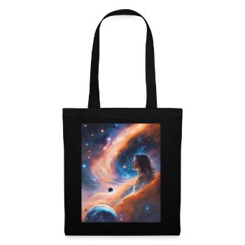 Goddess transcends in stardust - Tote Bag - black - Front