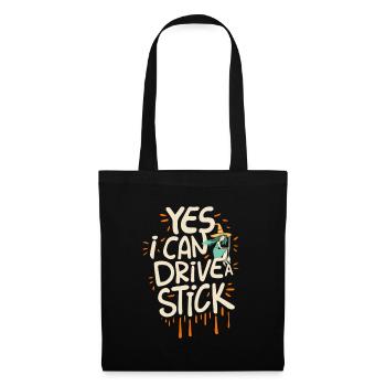 Halloween, Yes I can drive a stick - Tote Bag - black - Front
