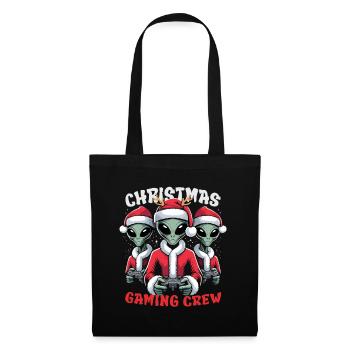 Weihnachts-Gaming-Crew - Stoffbeutel - Schwarz - Vorne