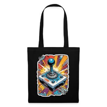 Retro Gamer Joystick / Controller Console Games - Tote Bag - black - Front