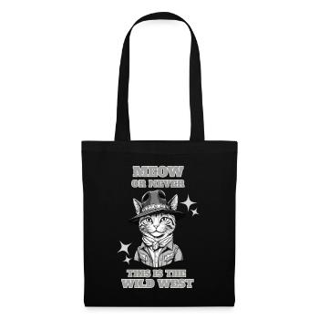 Miaou ou jamais, c’est le Far West - Sac en tissu - noir - Devant