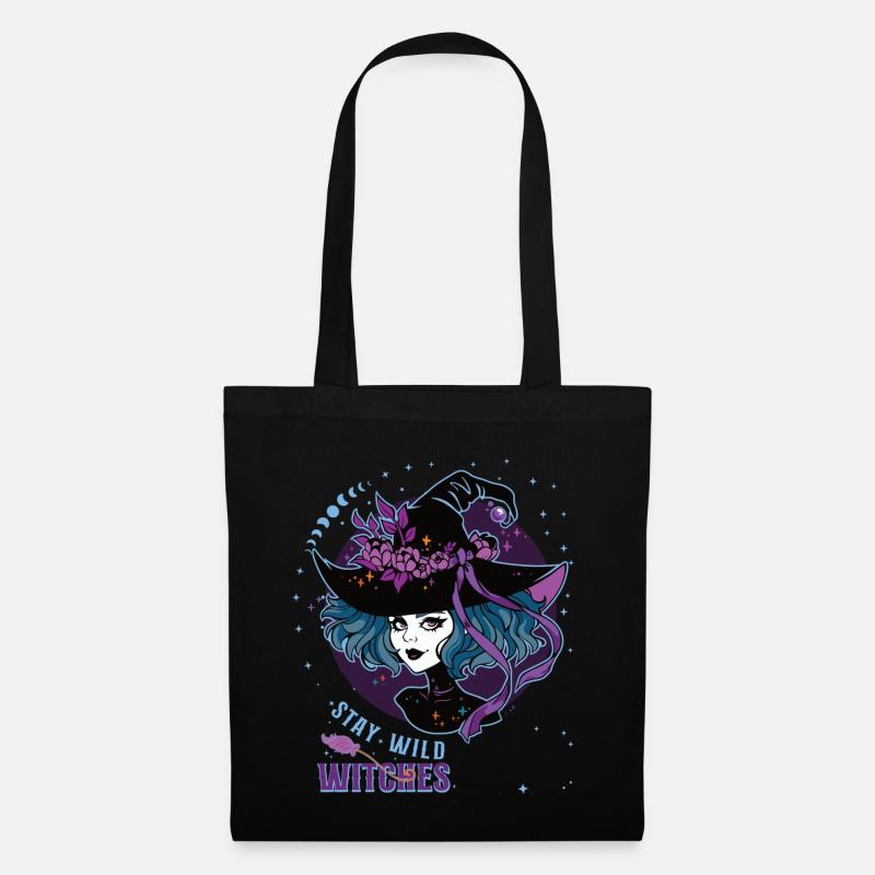 Halloween Stay Wild Witches - Stoffbeutel - Schwarz