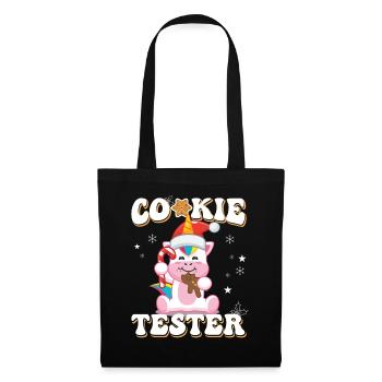 Magical Unicorn Cookie Tester Christmas - Tote Bag - black - Front
