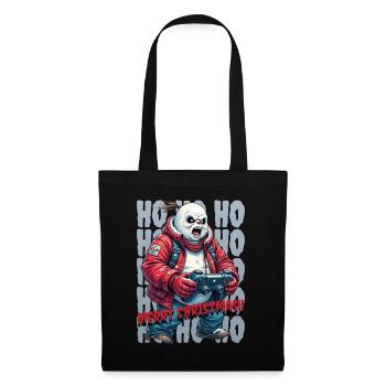 Evil Snowman Playing Christmas - Tote Bag - black - Front