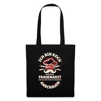 Je suis cuisinière et non gynécologue - Sac en tissu - noir - Devant