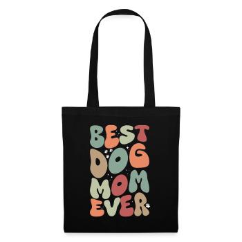 Meilleure maman de chien de tous les temps - Sac en tissu - noir - Devant