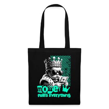 Money Rules Everything With Cool Baby King - Tote Bag - black - Front