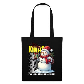 XMAS Merry Christmas Snowman - Tote Bag - black - Front