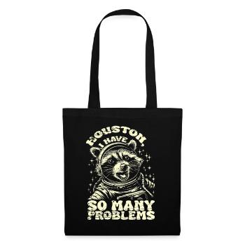 Vintage Raccoon Houston I Have So Many Problems - Tote Bag - black - Front