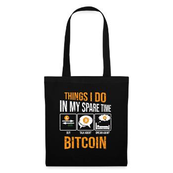 Bitcoin Miner Crypto - Sac en tissu - noir - Devant