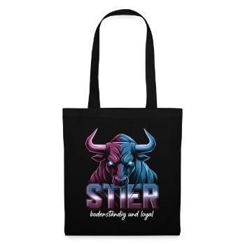 Taurus Zodiac Sign - Tote Bag - black - Front