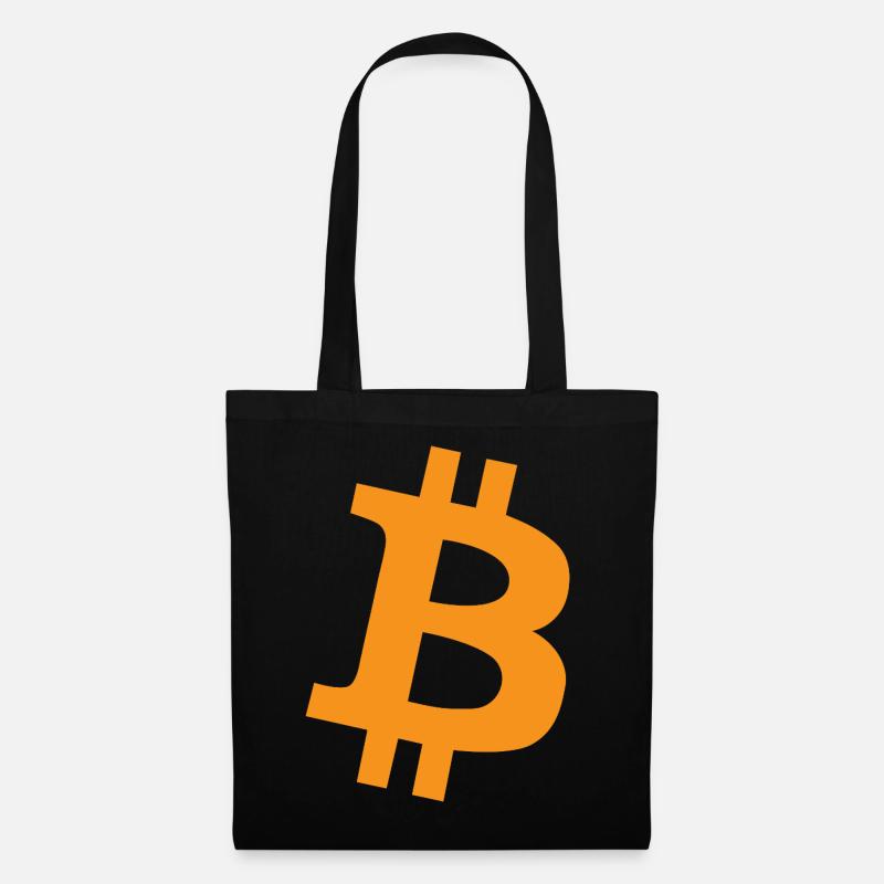 Bitcoin Logo - Stoffbeutel - Schwarz
