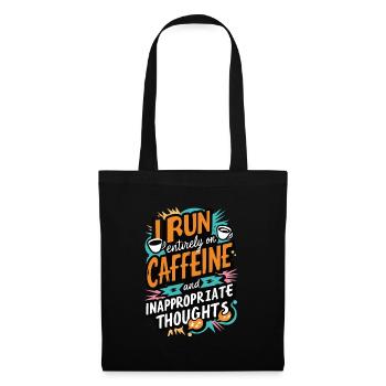 But First Coffee Shirt Funny Coffee Lover T-Shirt - Tote Bag - black - Front