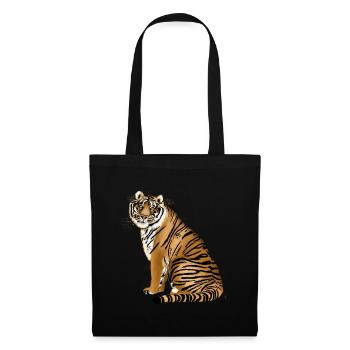 Tiger - Stoffbeutel - Schwarz - Vorne