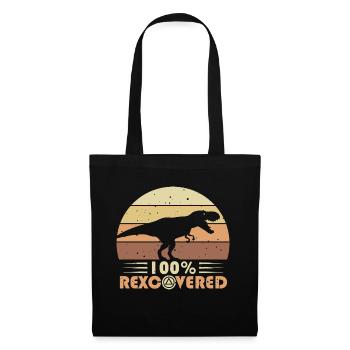 Foi Sobriété Vie sobre Dépendance T-Rex - Sac en tissu - noir - Devant