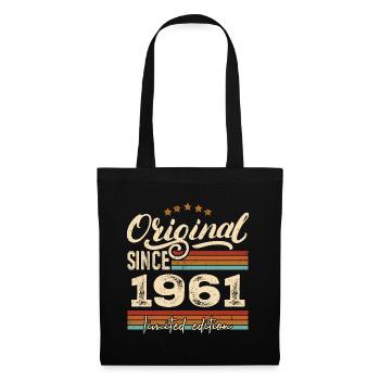 Original 1961 Vintage - 1961 Birthday Gift - Tote Bag - black - Front
