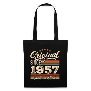 Original 1957 Vintage - Cadeau D’anniversaire 1957 - Sac en tissu - noir - Devant