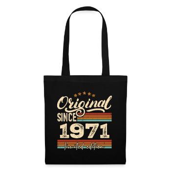 Original 1971 Vintage - Cadeau D’anniversaire 1971 - Sac en tissu - noir - Devant