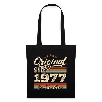 Original 1977 Vintage - Cadeau D’anniversaire 1977 - Sac en tissu - noir - Devant